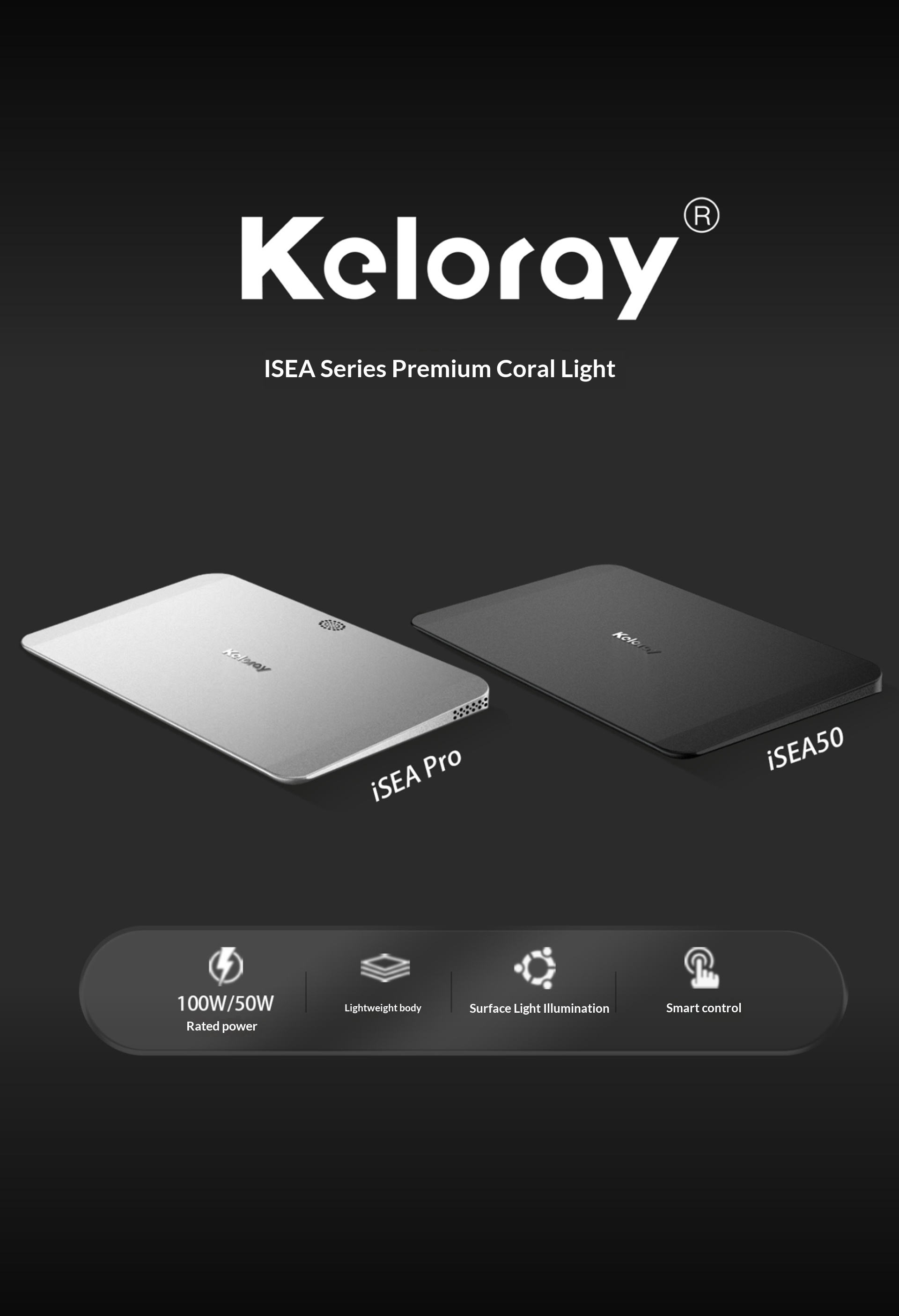 Keloray iSEA50/Pro Full Spectr - огляд і ціна Reef Lighting