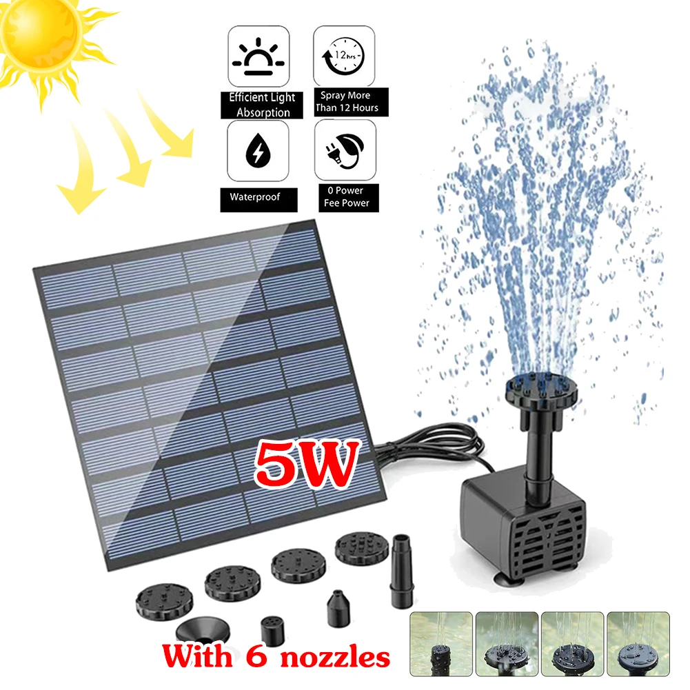 Solar Water Pump Fountain Pump - огляд і ціна Marine Aquarium