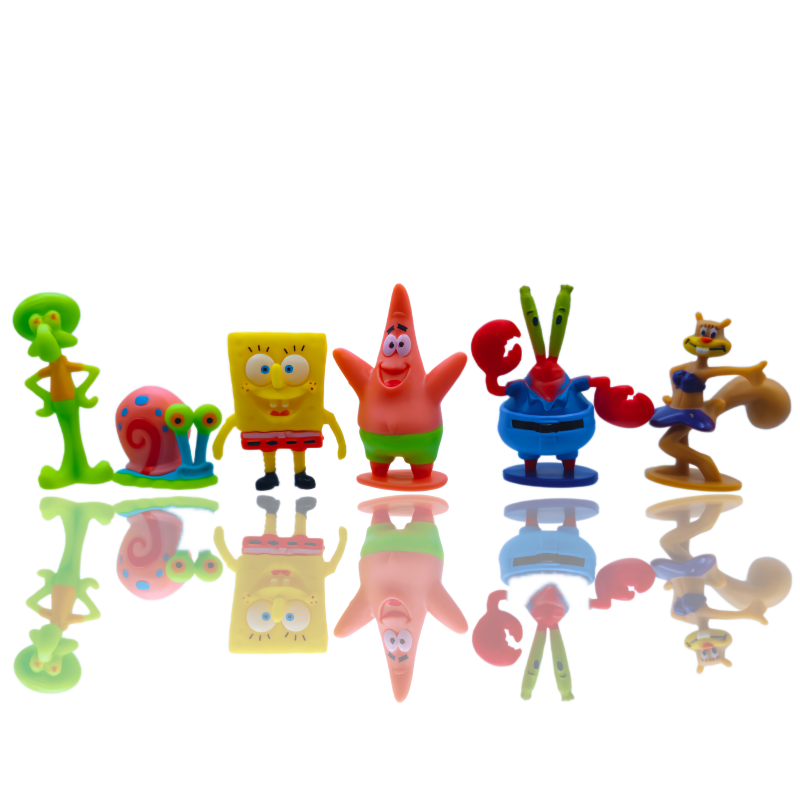 6pcs SpongeBob Fish Tank Decor - огляд і ціна Marine Fish Tank