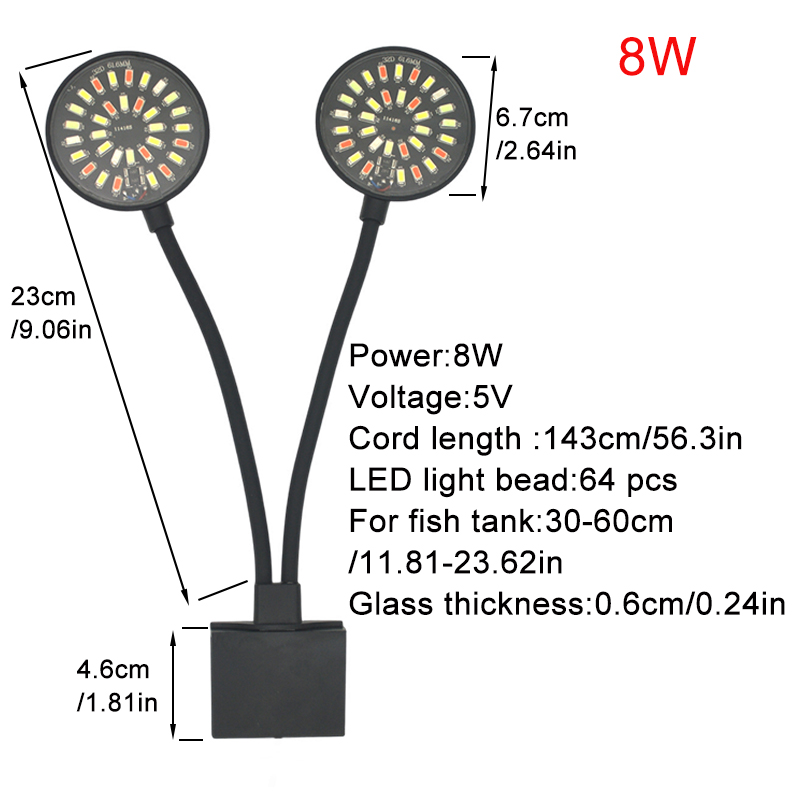 USB Aquarium LED Light Fish Ta - огляд і ціна Aquarium Marine Lights