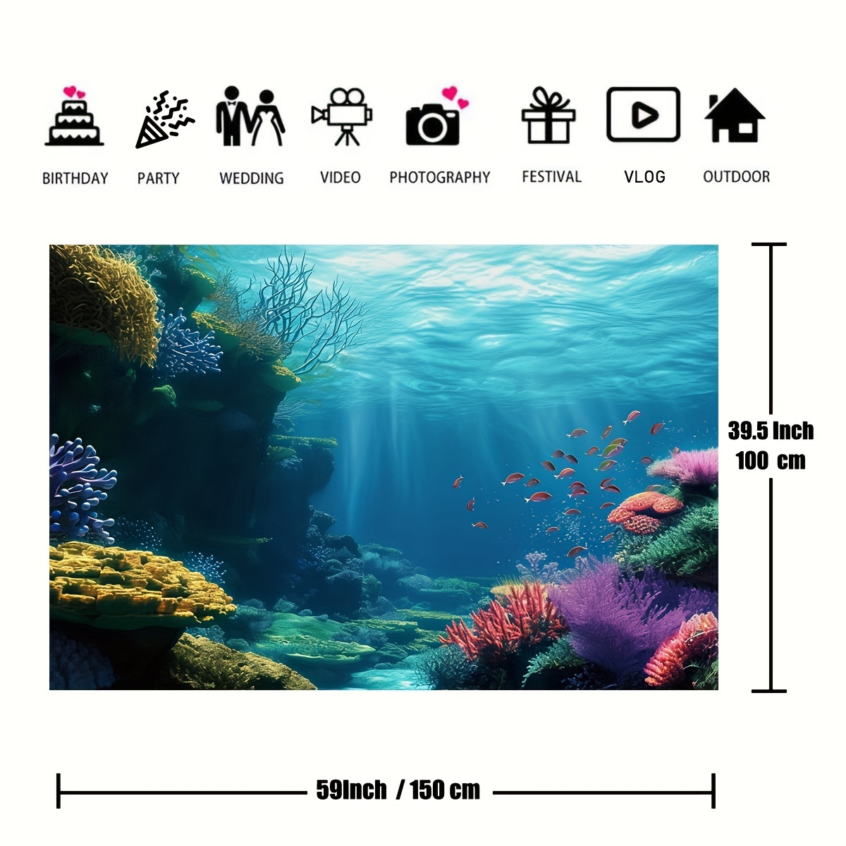 1pc Underwater Coral Reef Fish - огляд і ціна Ocean Aquarium