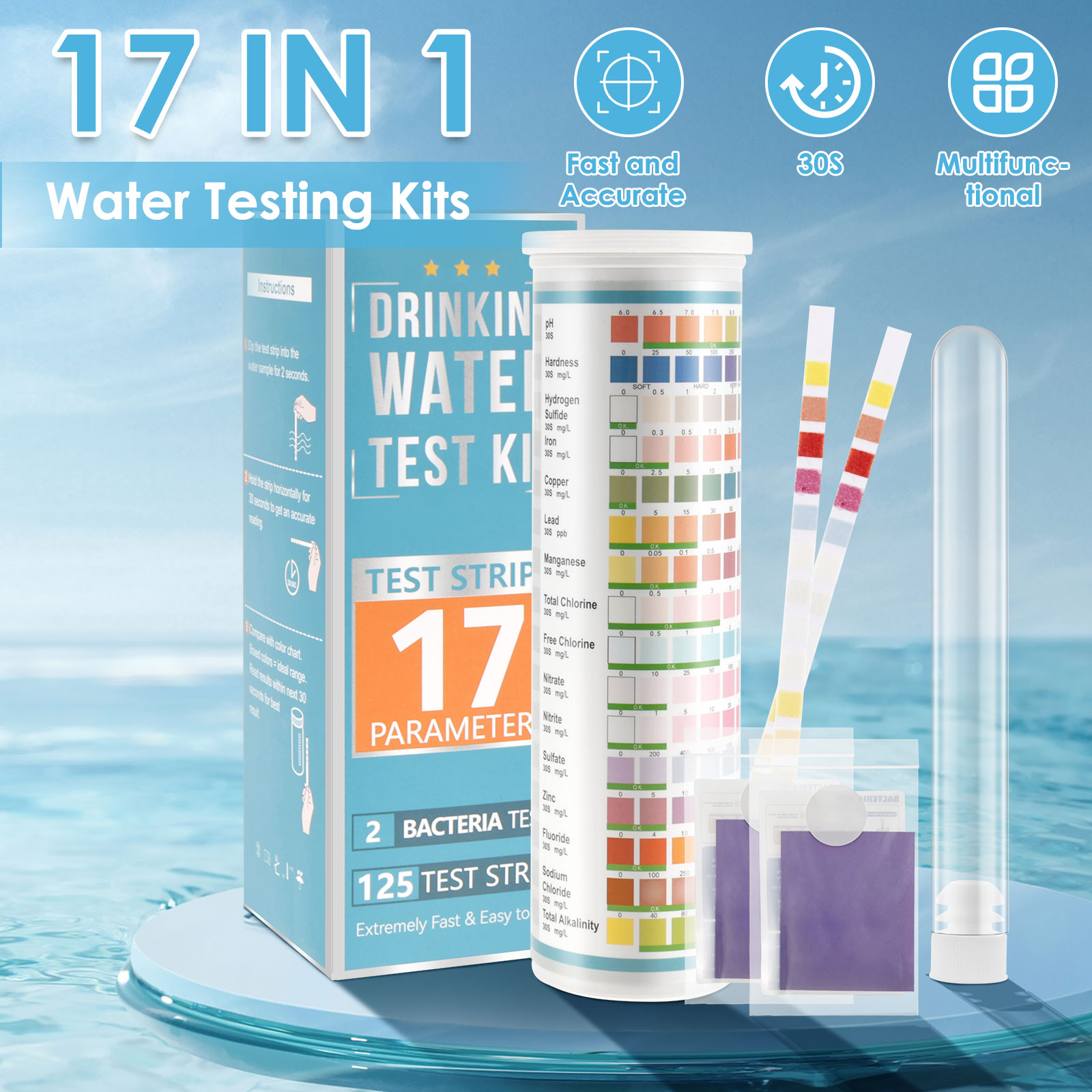 5-17 in 1 Aquarium Test Strips - огляд і ціна Saltwater Tank